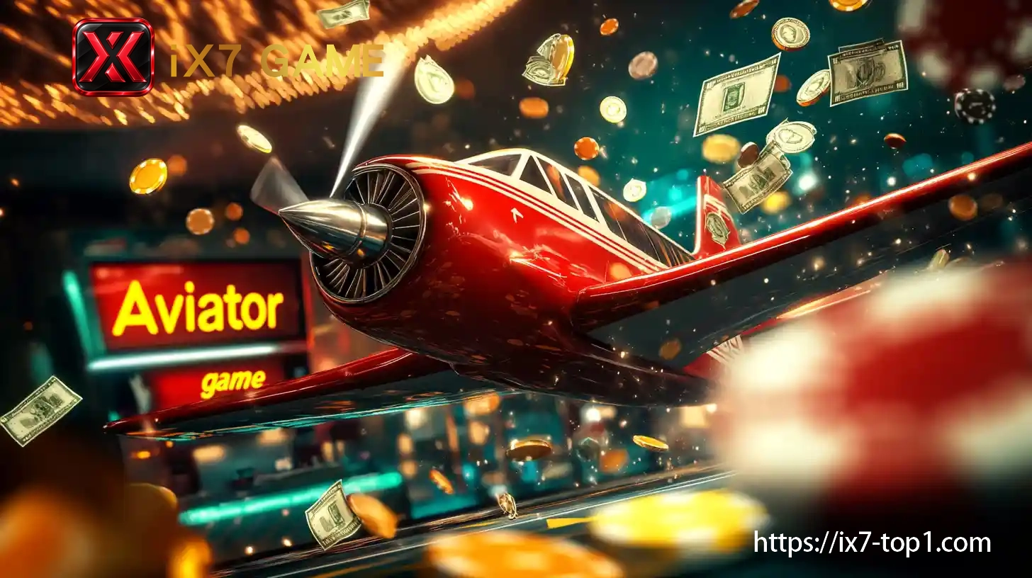 Aviator cash-out controls on IX7 Game